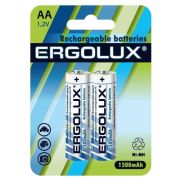 Аккумулятор AA Ni-MH 1.2В 1500мА.ч BL-2 металлик (блист.2шт) Ergolux 12975