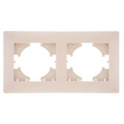 Рамка 2-м Bravo беж. GUSI С1020-003