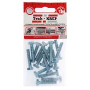 Болт с шестигранной головкой М6х30 DIN 933 класс прочн. 8.8 оцинк. (пакет) (уп.16шт) Tech-Krep/Zitar 102959