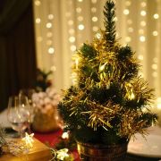 Гирлянда светодиодная «Мишура» 1.5м 10LED зол. тепл. бел. 0.1Вт IP20 провод ПВХ прозр. элементы питания 2хAA (не в компл.) Neon-Night 304-012