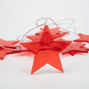 Гирлянда светодиодная «Звездопад» 2.25м 10LED красн. тепл. бел. 0.1Вт IP20 провод ПВХ прозр. элементы питания 2хAA (не в компл.) Neon-Night 304-002