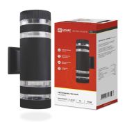 Светильник НБУ POLO-R-2хA60-BL E27 IP65 230В уличный настен. двусторон. под лампу 2хA60 алюм. черн. IN HOME 4690612037943