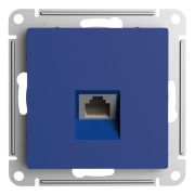 Розетка компьютерная AtlasDesign RJ45 кат.6A механизм аквамарин SE ATN001186