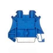 Клемма проходная винтовой зажим 2 точки подключения 4кв.мм син. DKC TUR-4-BU