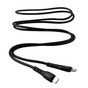 Кабель Type C-Type C 5А 80Вт 1.2м зарядка+ПД коробка черн. Ergolux 15201