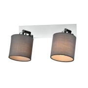 Светильник Perlita 7058-702 2хE14 40Вт настенно-потолочный спот поворотный с выключателем Rivoli Б0055009