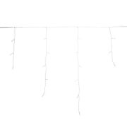 Гирлянда светодиодная «Айсикл» (бахрома) 5х0.6м 112LED бел. 3.4Вт 230В IP44 эффект мерцания провод прозр. Neon-Night 255-525