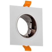 Светильник 4107 встраиваемый поворотный GU10 бел./шокол. пласт. IEK LT-UVB0-4107-GU10-1-K30