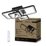 Светильник светодиодный ELEGANT ARISTO-B 90Вт 3000-6500К 7000лм 230В 535х370х151мм пульт ДУ черн. IN HOME 4690612047294