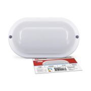 Светильник светодиодный СПП МД-1565-ОВАЛ 15Вт 6500К IP65 1350лм 160х88мм герметичный с микроволновым датчиком IN HOME 4690612044132