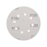 Диск абразивный на ворсовой основе на липучке перфорир. P180 125мм (уп.10шт) Kranz KR-91-1169