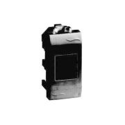 Розетка телевизионная проходная TV 1-м СП 1мод. Brava черн. DKC 77581N