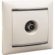 Розетка телевизионная TV СП Valena 1.5дБ 2400МГц с топологией «звезда» механизм бел. Leg 774429