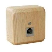 Розетка телефонная 1-м ОП Этюд сосна SE TELA-001D
