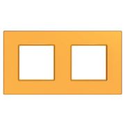 Рамка 2-м Unica quadro оранж. SchE MGU4.704.29