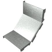 Крышка для угла вертикального внутр. 90град. осн.400 (80/100) сталь 0.8мм KNL90-400(80/100) КМ LO1841