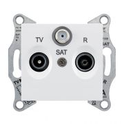 Розетка телевизионная оконечная TV/R/SAT СП Sedna 1дБ бел. SchE SDN3501321
