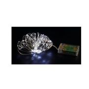 Гирлянда светодиодная «Серебряные нити» 1.5м 30LED серебр. в виде капель элементы питания 3хAA (не в компл.) КОСМОС KOCNL-EL114