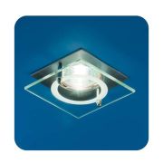 Светильник Quartz 51 4 12 MR16 квадрат. с накладным стеклом матов. хром ИТАЛМАК IT8190