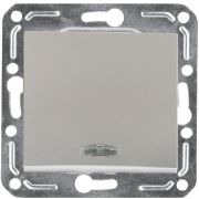 Выключатель 1-кл. СП V01-15-V12-М 10А IP20 с индикацией механизм серебр. Volsten 10027