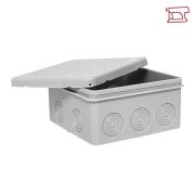 Коробка распределительная КМР-030-035 100х100х50 IP54 с крышкой для прямого монтажа без мембранных вводов сер. EKF plc-kmr-030-034