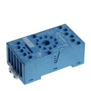 Розетка с винт. клеммами (с зажимной клетью) для реле 60.12 таймера 88.12 модули 99.01 в комплекте металлич. клипса 090.33 син. FINDER 9020SMA