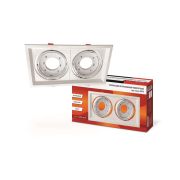 Светильник GX70R-2ST-W GX70 IP20 230В встраив. поворотн. двойн. метал. бел. IN HOME 4690612021607