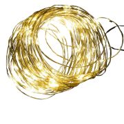 Гирлянда светодиодная ULD-S0500-050/SCB/2AA WARM WHITE IP20 DEW на батарейках 2AA (не в/к) «Роса» 5м с контроллером50 светодиодов тепл. бел. провод медн. Uniel UL-00005265