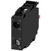 Модуль контактный с 2 контакт. элемент. 2 NC винт. клемма для монтажа на передней панели; позолоч. контакты Siemens 3SU14001AA101PA0