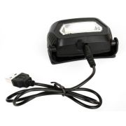 Фонарь аккумуляторный налобный LED5359 COB 3Вт 3 режима аккум. 5В пластик. черн. (бокс) Ultraflash 13803