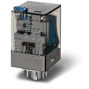 Реле универсальное электромеханич. монтаж в розетку 11-штырьковый разъем 3CO 10А AgNi 24В AC RTI опции: нет FINDER 601380240000