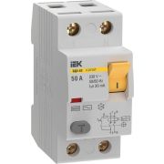 Выключатель дифференциального тока (УЗО) 2п 50А 30мА 6кА тип AC ВД3-63 KARAT IEK MDV20-2-050-030