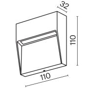 Подсветка для лестниц Outdoor O047SL-L3W3K