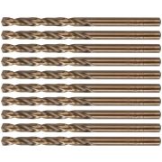 Набор сверл по металлу Profi 4.5х80мм с кобальтом 5проц. (уп.10шт) Cutop 48-45-10