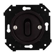 Выключатель 1-кл. (скрытый монтаж), пластик, цвет Коричневый матовый (клавишный) B3-220-22M