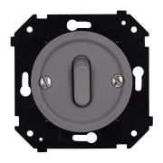 Кнопка одноклавишная, (скрытый монтаж), пластик, цвет Титан матовый B3-220-26M-PB