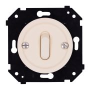 Выключатель 1-кл. проходной (скрытый монтаж), пластик, цвет Песочное золото матовый B3-221-24M