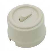 Выключатель 1-кл. пластик, цвет Слоновая кость (клавишный) B1-220-211