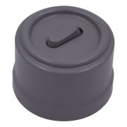 Выключатель 1-кл. проходной, пластик, цвет Титан (клавишный) B1-221-26