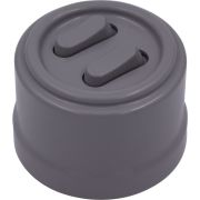 Выключатель 2-кл., пластик, цвет Титан (клавишный) B1-222-26