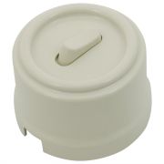 Кнопка (одноклавишная), пластик, цвет Слоновая кость B1-220-211-PB