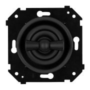Выключатель 1-кл. проходной (скрытый монтаж), Черный матовый B3-201-23M