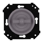 Выключатель 2-кл. (скрытый монтаж), Титан матовый B3-202-26M