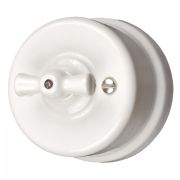 Выключатель 1кл., перекрестный, керамика, цвет белый B1-203-01