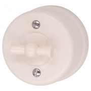 Выключатель 2-кл., пластик, цвет Песочное золото B1-202-24