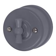 Выключатель 1-кл. проходной, пластик, цвет титан B1-201-26