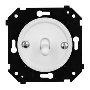 Выключатель 1-кл. (скрытый монтаж), пластик, цвет Белый матовый (тумблерный) B3-230-21M