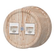Розетка RJ45 информационная двойная, пластик, цвет Карельская Сосна B1-302-13