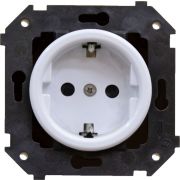 Розетка с З.К. (скрытый монтаж), Белый B3-101-21