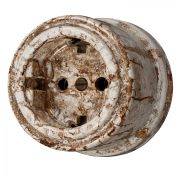 Розетка с З.К., керамика, цвет мрамор B1-101-09